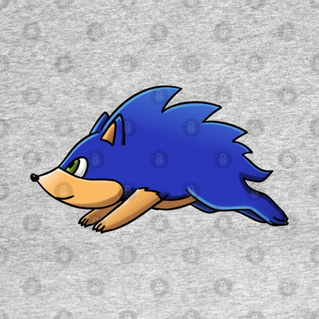 Blue Hedgehog by Firestorm Fox